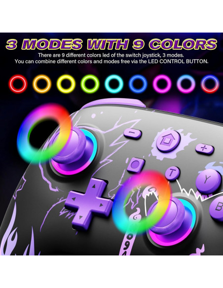 Controlador Pro Inalámbrico Fisherg para Nintendo Switch OLED