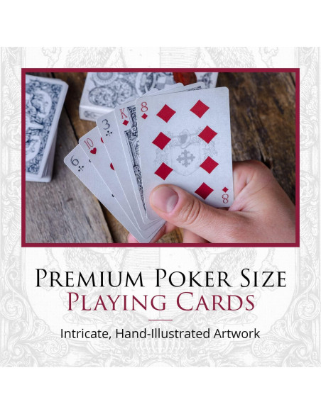 Baraja de Cartas Medievales Elephant Playing Cards - 63.5x88.9mm