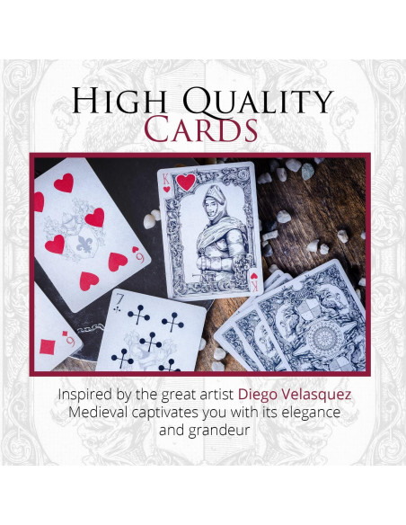 Baraja de Cartas Medievales Elephant Playing Cards - 63.5x88.9mm