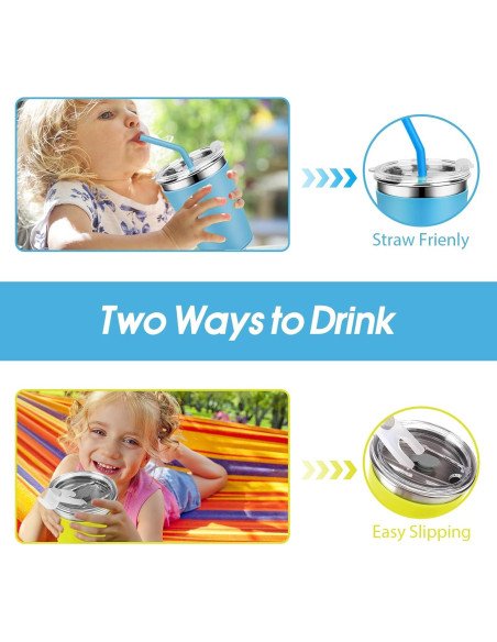 Tazas para Niños Yummy Sam 2 Pack 12oz Acero Inoxidable