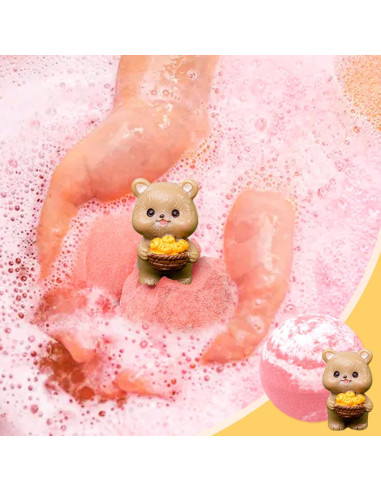 Set de 12 Bombas de Baño Orgánicas con Juguetes Sorpresa