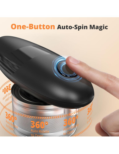 Abrelatas Eléctrico SYAWS Automático para Latas - Negro