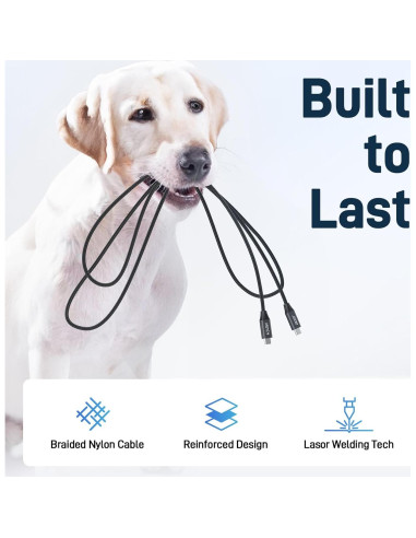 Cable USB C Acer OCB249 240W 2m Trenzado Nylon Carga Rápida