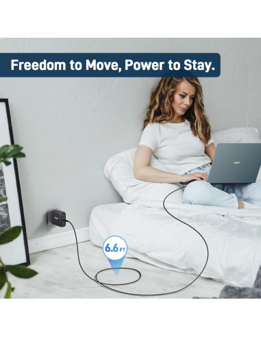 Cable USB C Acer OCB249 240W 2m Trenzado Nylon Carga Rápida