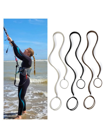 Tiras de Cabello en Espiral LOTMIAI 89cm 3pcs para Gimnasio