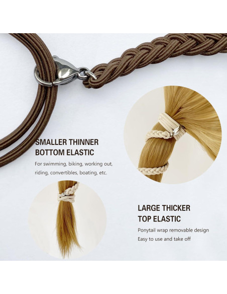 Tiras de Cabello en Espiral LOTMIAI 89cm 3pcs para Gimnasio