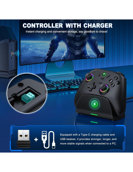 Controlador Pro Inalámbrico Svetaecho para Nintendo Switch