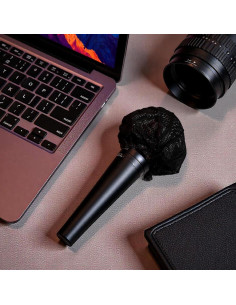 Sibba 800 Fundas Desechables para Micrófonos Negro Tela No Tejida 2