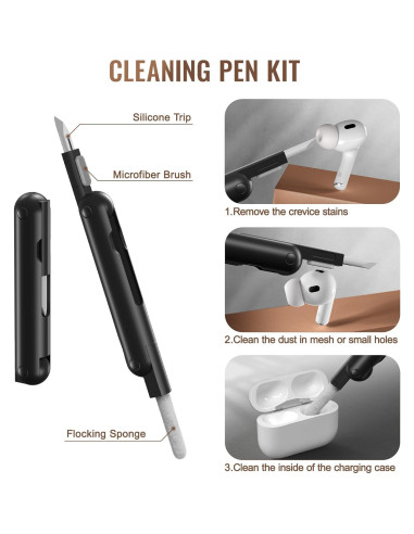 Funda protectora MOBOSI para AirPods Pro 2/1 gen negra