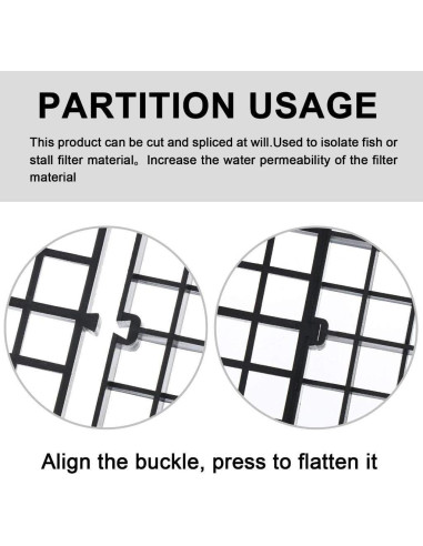 Divisores de Pecera 6 Pcs Layashala con Clips de Succión