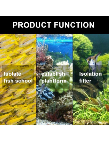 Divisores de Pecera 6 Pcs Layashala con Clips de Succión