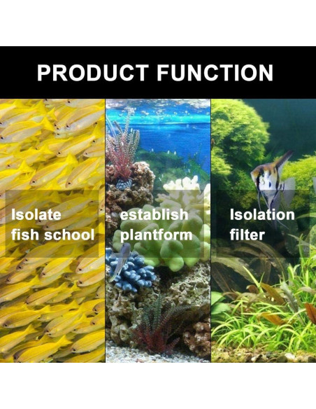 Divisores de Pecera 6 Pcs Layashala con Clips de Succión