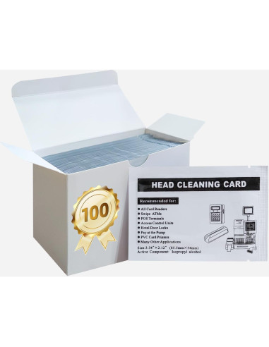 Tarjetas de Limpieza Doble Cara CR80 Deftun - 50 Unidades