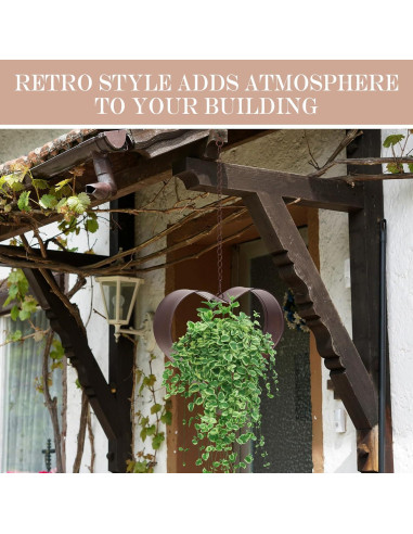 Set de 2 Soportes de Plantas Colgantes Romooa Corazón 27x26cm