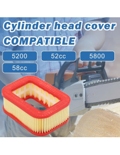 Kit de Filtro de Aire AUMEL para Motosierra 52cc 58cc 2