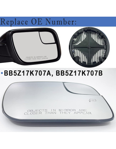 Cristal Espejo Lateral Calentado Danbojit Ford Explorer 2011-2017