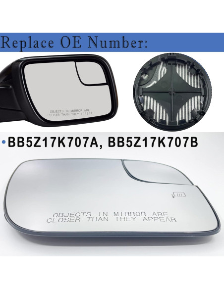 Cristal Espejo Lateral Calentado Danbojit Ford Explorer 2011-2017