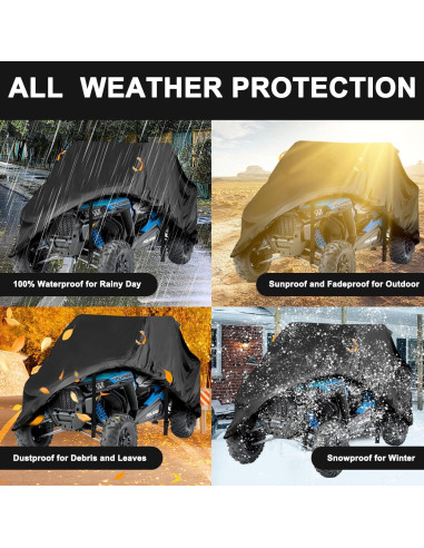 Cubierta UTV ClawsCover Impermeable 2 Asientos 292x150 cm
