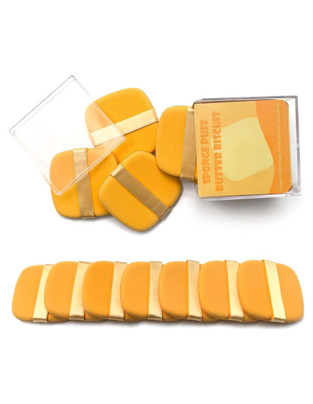 Juego de Esponjas de Maquillaje Suaves 7 Piezas Reutilizables