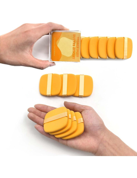 Juego de Esponjas de Maquillaje Suaves 7 Piezas Reutilizables