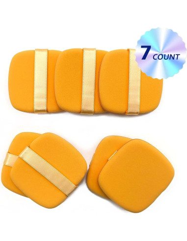 Juego de Esponjas de Maquillaje Suaves 7 Piezas Reutilizables