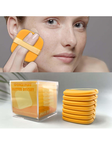 Juego de Esponjas de Maquillaje Suaves 7 Piezas Reutilizables