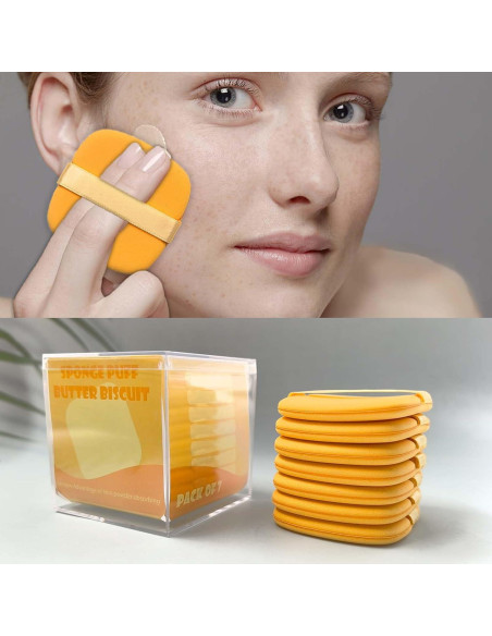 Juego de Esponjas de Maquillaje Suaves 7 Piezas Reutilizables