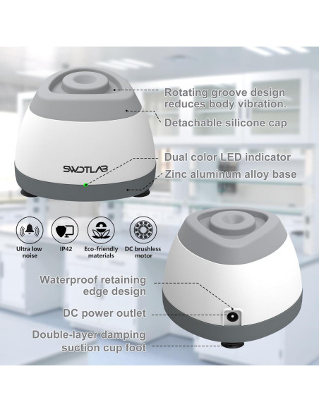 Mezclador Vortex Mini SWDTLAB 4000rpm Portátil para Pintura