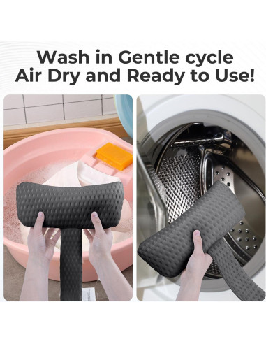 Almohada para Reposacabezas Vanstormy Gris - Paquete de 2