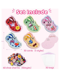 Tarjetas de San Valentín para Niños V'D - 30 Pcs con Adornos 2