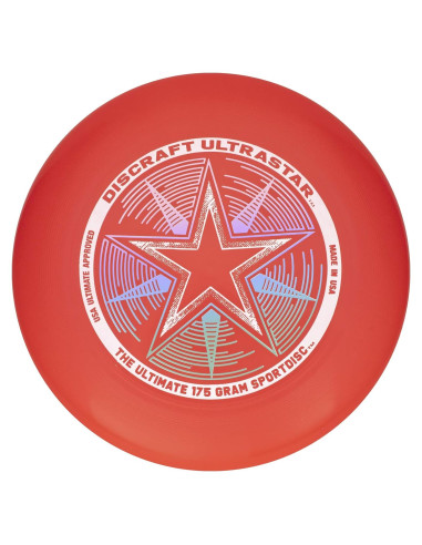Disco Volador Discraft UltraStar 175g Rojo Brillante