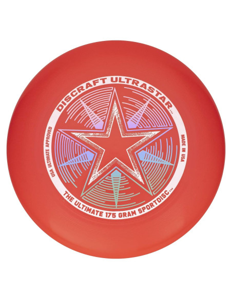 Disco Volador Discraft UltraStar 175g Rojo Brillante