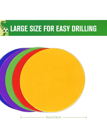 Marcadores de Agilidad Antideslizantes SHENIAFC 12 cm - 5 Piezas