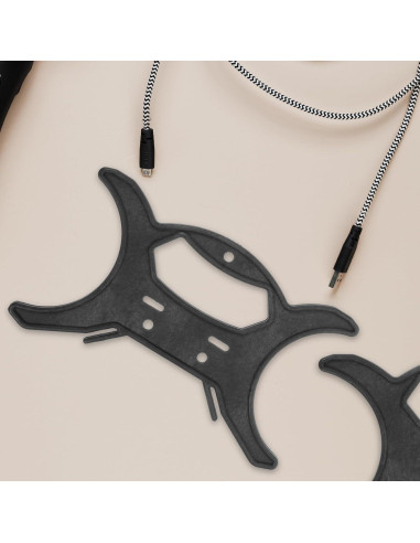 Garneck Enrollador de Cuerda 8 PCS Soporte Almacenamiento Negro