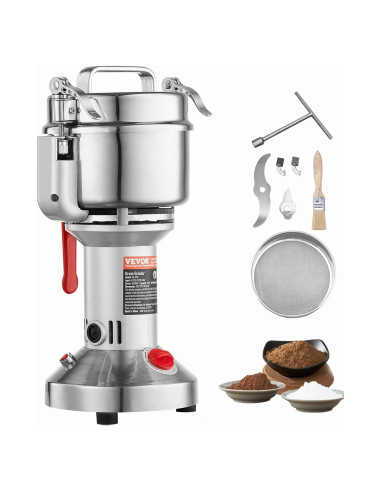 Molinillo de Granos Eléctrico VEVOR 550g Acero Inoxidable