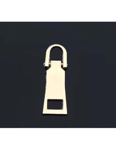 4 Reemplazos Tiradores de Cremallera Dorados Metal ZGLUZP