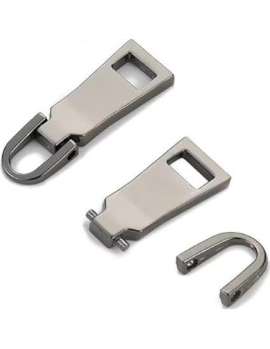 4 Reemplazos Tiradores de Cremallera Dorados Metal ZGLUZP