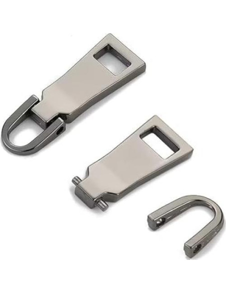 4 Reemplazos Tiradores de Cremallera Dorados Metal ZGLUZP