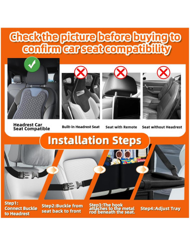 Organizador de Asiento Trasero AIUSLN 11+2 Bolsillos Plegable