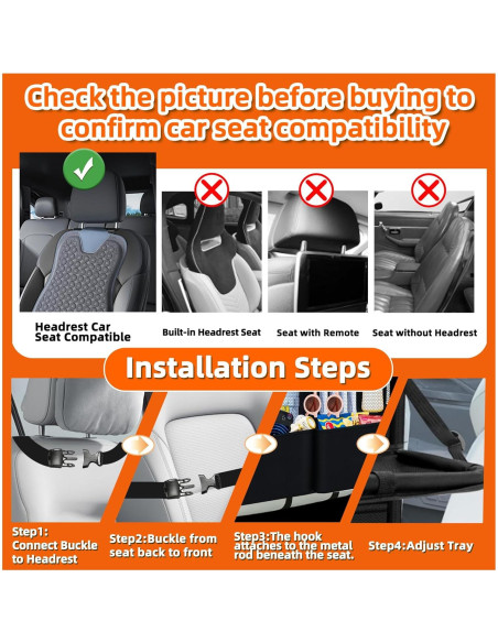 Organizador de Asiento Trasero AIUSLN 11+2 Bolsillos Plegable