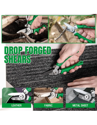 Tijeras multiusos SK 18 cm acero CR-V con bloqueo de seguridad