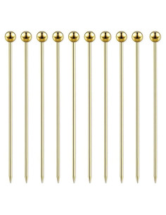 15 Palillos de Cóctel de Acero Inoxidable SZLFSX 11 cm