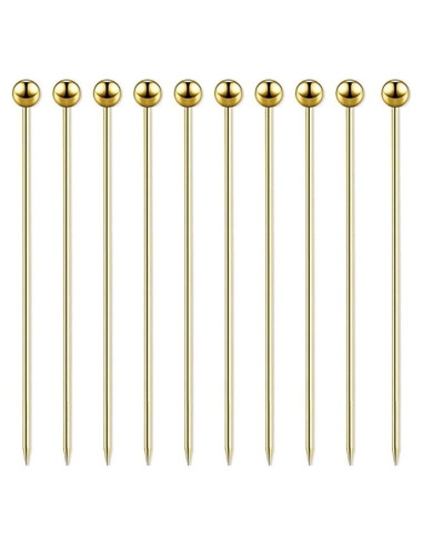 15 Palillos de Cóctel de Acero Inoxidable SZLFSX 11 cm