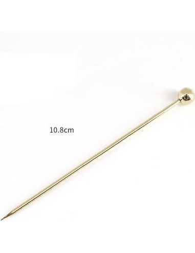 15 Palillos de Cóctel de Acero Inoxidable SZLFSX 11 cm