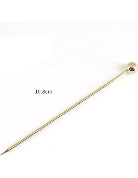 15 Palillos de Cóctel de Acero Inoxidable SZLFSX 11 cm