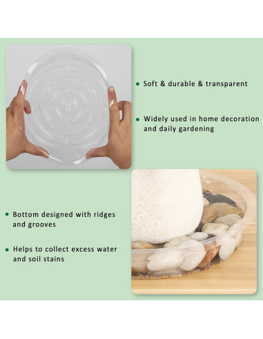 Bandejas de Goteo para Plantas JERIA 20 Paquete 20 cm