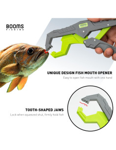 Agarrador de Labios Booms Fishing G05 24 cm Nylon Verde 2