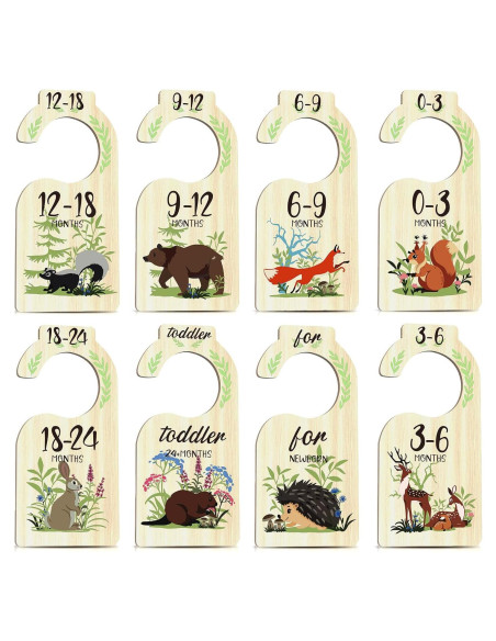 Divisores de Armario para Bebés XUANYILAN 8 PCS Multicolor