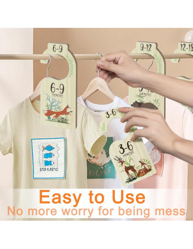 Divisores de Armario para Bebés XUANYILAN 8 PCS Multicolor