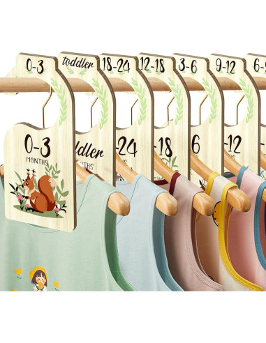 Divisores de Armario para Bebés XUANYILAN 8 PCS Multicolor